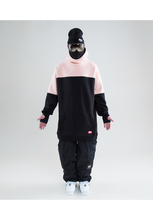 Tall freeski hoodie black pudra