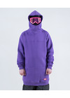 Tall oversized hoodie for snowboarding or freeskiing ninja II purple