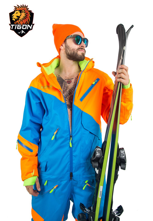 Men's one piece ski suit TIGON mod. SMART-418