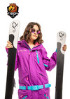 Womens one piece ski suit TIGON mod. PURPLE STAR