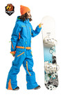 Womens one piece ski suit TIGON mod. BLUE STAR