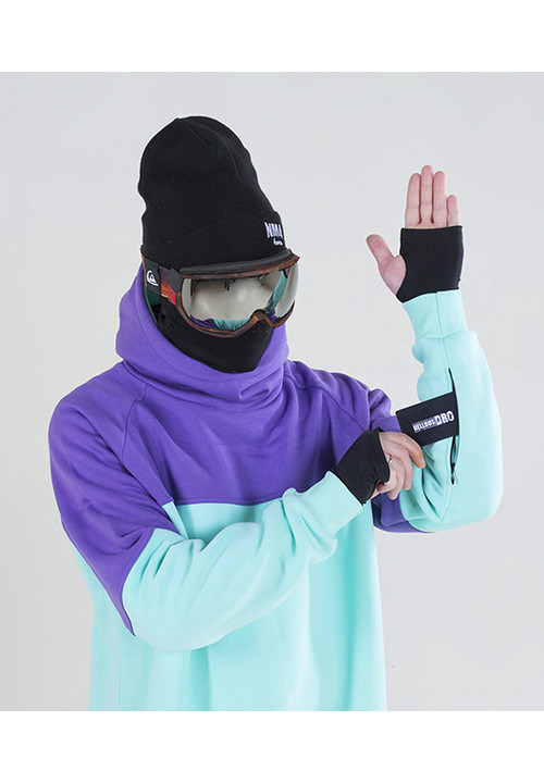 Men's NM4 oversized Hoodie Extra Tall Snowboard Ski Sweater mint 