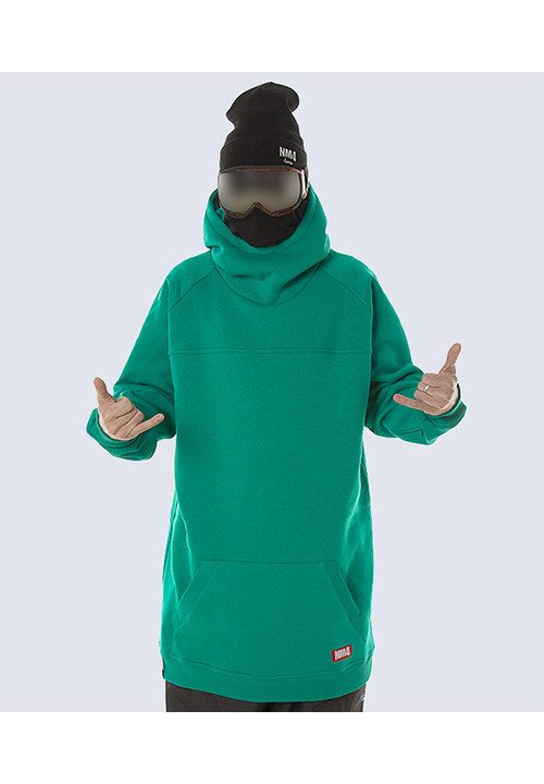 Tall freeski oversized hoodie ninja II aqua