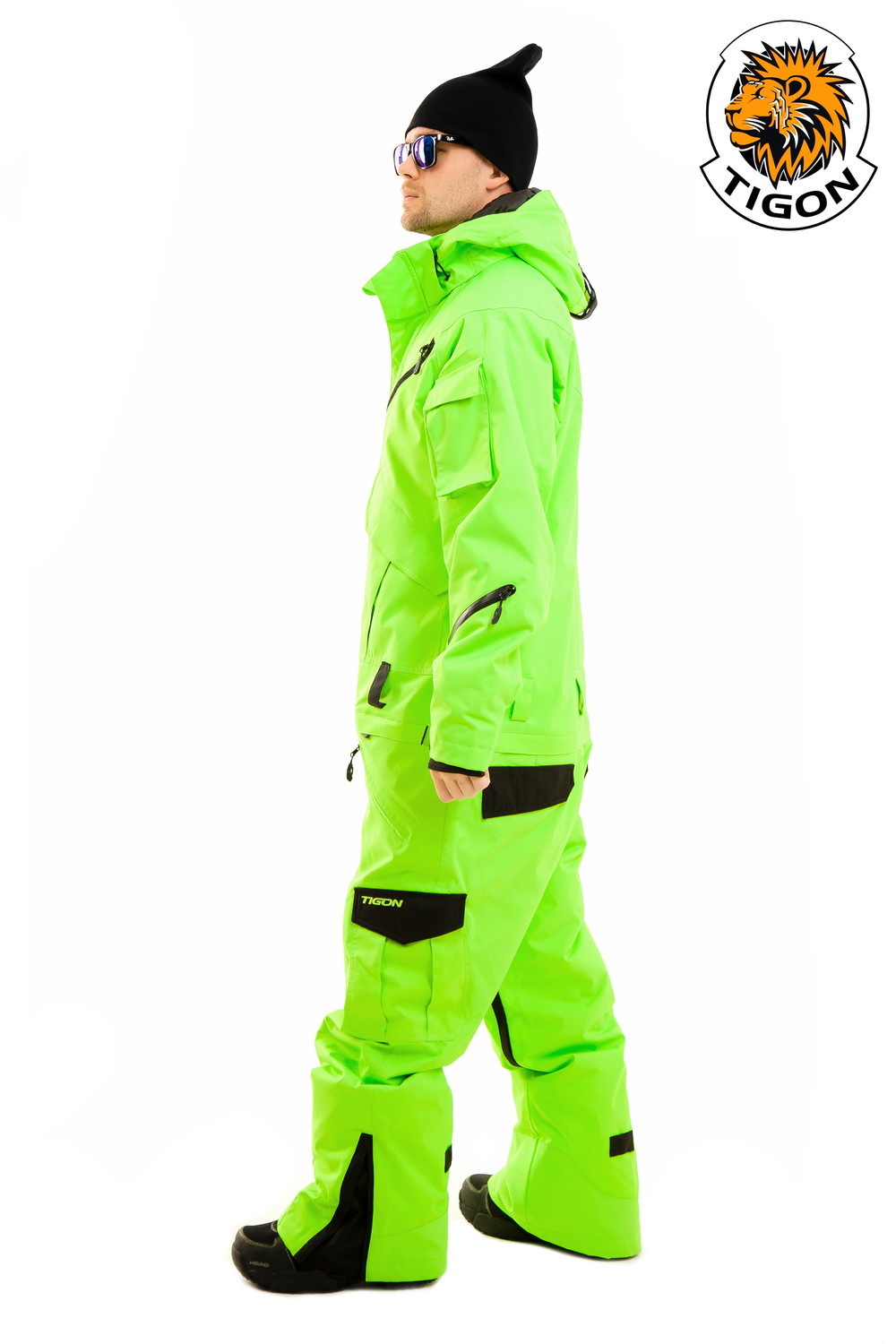 Men's one piece ski suit NEON - Webshop Snow-point.com. One piece suits ...