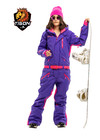 Womens one piece ski suit TIGON mod. VIOLET STAR