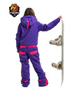 Womens one piece ski suit TIGON mod. VIOLET STAR